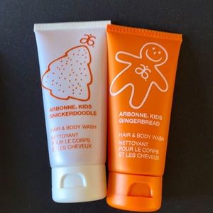 Arbonne Kids hair and body wash Snickerdoodle and gingerbread